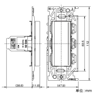 PXP-J-NKW01009-PW (スガツネ工業)｜埋込スイッチ・コンセント｜配線