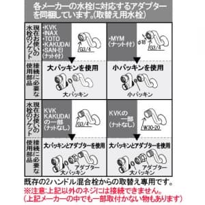 KVK 取替用シングルレバー式シャワー混合水栓 KF5000U