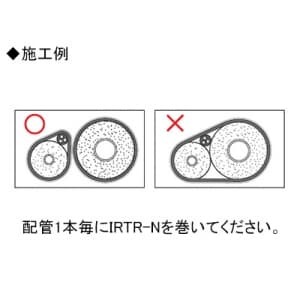 因幡電工 【ケース販売特価 8個セット】耐火テープ冷媒タイプ タイカマクダケ 空調配管用 長さ1200mm 幅103mm 《ファイヤープロシリーズ》 【ケース販売特価 8個セット】耐火テープ冷媒タイプ タイカマクダケ 空調配管用 長さ1200mm 幅103mm 《ファイヤープロシリーズ》 IRTR-N_set 画像3