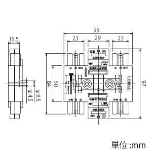 東芝 ハーネス用ジョイントボックス 4分岐 送り付 グリーン ハーネス用ジョイントボックス 4分岐 送り付 グリーン DC8084(G) 画像4