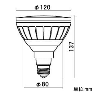 LEDioc LEDアイランプ ビーム電球形 150W形 電球色タイプ 2700K相当 E26口金 LDR14L-W/827/PAR