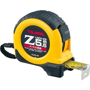 タジマ コンベックス Zロック-25 スチール剛厚テープ 長さ5.5m メートル目盛 両面目盛 ロックタイプ ZL25-55CB