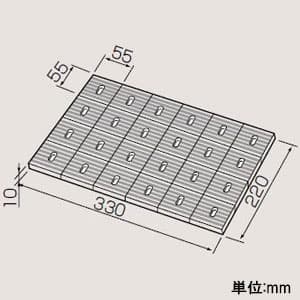 パナソニック 防振板ゴム 1シート24コ(6台分) ゴム製 ブラック 防振板ゴム 1シート24コ(6台分) ゴム製 ブラック CZ-UG20 画像2