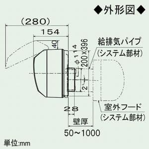 VL-08JV-BE (三菱)｜J-ファンロスナイミニ 準寒冷地・温暖地仕様