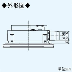 三菱 バス乾燥・暖房・換気システム ミスト機能付1部屋用 単相200V電源 接続パイプφ100mm 埋込寸法:520×470mm バス乾燥・暖房・換気システム ミスト機能付1部屋用 単相200V電源 接続パイプφ100mm 埋込寸法:520×470mm V-271BZ5-MS 画像2