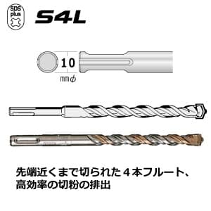 BOSCH SDSプラスビット S4Lタイプ ロングタイプ 錐径φ5.5mm 全長250〜310mm SDSプラスビット S4Lタイプ ロングタイプ 錐径φ5.5mm 全長250〜310mm 2608597776 画像2