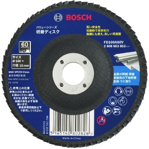 BOSCH 研磨ディスク バリューシリーズ 外径100mm 粒度40 研磨ディスク バリューシリーズ 外径100mm 粒度40 FD100A40V 画像2