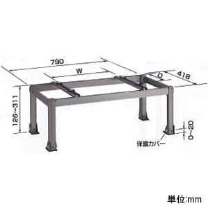 オーケー器材 アルミ製据付架台 《アルミキーパー》 平置台 耐食アルミ合金 最大積載質量80kg アルミ製据付架台 《アルミキーパー》 平置台 耐食アルミ合金 最大積載質量80kg K-AH63HL