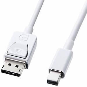 サンワサプライ 変換ケーブル ミニDisplayPort-DisplayPort 4K映像出力対応 2m KC-DPM2W