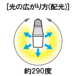 パナソニック 【生産完了品】LED電球 T形タイプ 60形相当 電球色相当 全方向タイプ E26口金 断熱材施工器具対応  LDT8L-G/Z60/S/W/2 画像2