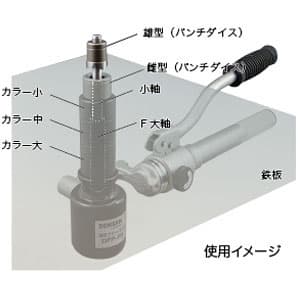 ジェフコム 油圧フリーパンチ用パンチダイス 薄鋼電線管用 φ64.5mm 油圧フリーパンチ用パンチダイス 薄鋼電線管用 φ64.5mm DFP-CP63 画像2