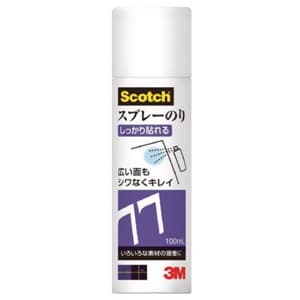 3M 《スコッチ》 スプレーのり77ミニ 軽量物用 速乾・強力接着タイプ 内容量100ml 白 《スコッチ》 スプレーのり77ミニ 軽量物用 速乾・強力接着タイプ 内容量100ml 白 S/N 77 MINI 100ML