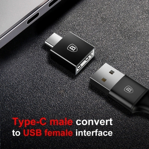 電材堂 USBハブアダプター Type-C〜USB ブラック DCATJQB01