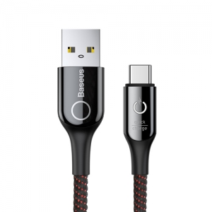 電材堂 【販売終了】USBケーブル USB〜Type-C 長さ1m ブラック DCATCD01
