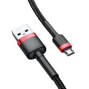 電材堂 【販売終了】USBケーブル USB〜MicroUSB 長さ1m レッド/ブラック USBケーブル USB〜MicroUSB 長さ1m レッド/ブラック DCAMKLFB91 画像3