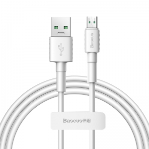 電材堂 【販売終了】USBケーブル USB〜MicroUSB 長さ1m ホワイト USBケーブル USB〜MicroUSB 長さ1m ホワイト DCAMSWD02