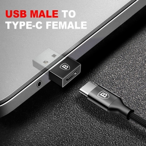 電材堂 USBハブアダプター Type-C〜USB ブラック DCATJQA01