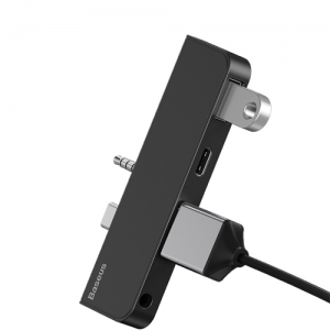 電材堂 【在庫限り】USBハブアダプター USB〜Surface Go ブラック USBハブアダプター USB〜Surface Go ブラック DCAHUBFT01 画像5