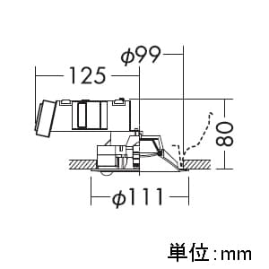 DAIKO LEDダウンライト 高気密SB形 人感センサー付 連動マルチタイプ 白熱灯60W相当 7.7W 埋込穴φ100mm 電球色タイプ 白 LEDダウンライト 高気密SB形 人感センサー付 連動マルチタイプ 白熱灯60W相当 7.7W 埋込穴φ100mm 電球色タイプ 白 DDL-4496YW 画像2