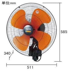 トラスコ中山 全閉式工場扇 《ゼフィール》 本体のみ アルミハネタイプ 首振式 風量3段式調整(強・中・弱) 全閉式工場扇 《ゼフィール》 本体のみ アルミハネタイプ 首振式 風量3段式調整(強・中・弱) TFZPA-45 画像2