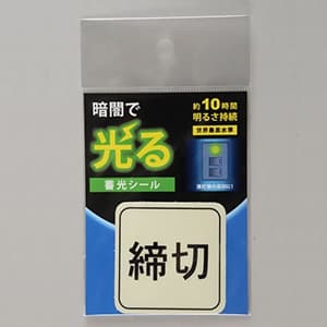 花岡 【限定特価】蓄光シール 《締切》 標示タイプ α-FLASH採用 50×50mm AF2007