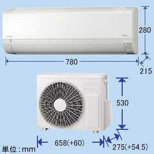 日立 エアコン 2.2kw 白くまくん KGシリーズ RAS-KG22M(W) - エアコン