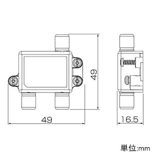 DXアンテナ 混合分波器 屋内用 共同受信用 CS/BS-IF+UHF・FM(CATV) CS/BS-IF 2K・4K・8K対応 混合分波器 屋内用 共同受信用 CS/BS-IF+UHF・FM(CATV) CS/BS-IF 2K・4K・8K対応 MBUMS 画像2