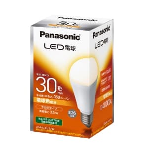 パナソニック 【生産完了品】【ケース販売特価 10個セット】LED電球 一般電球形 電球色相当 下方向タイプ 明るさ電球30形相当 350lm E26口金 LDA4L-H/E/W_set