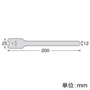 サンワサプライ ケーブルタイ 面ファスナー ガイド穴付タイプ Lサイズ レッド 4本入 ケーブルタイ 面ファスナー ガイド穴付タイプ Lサイズ レッド 4本入 CA-MF3RN 画像4