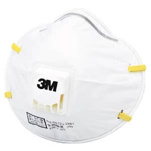 3M 使い捨て式防じんマスク 頭掛けタイプ 排気弁付 10枚入 8812JDS1