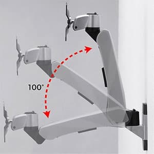 CR-LA1004N (サンワサプライ)｜モニターアーム 壁取付用｜ネットワーク