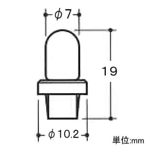 トキスター 【生産完了品】TBランプ(白熱ランプ) 屋外専用 24V 1.80W 3.8lm 20個入 TBランプ(白熱ランプ) 屋外専用 24V 1.80W 3.8lm 20個入 TB-105a 画像2