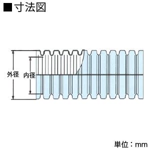 カナフレックス 【生産完了品】カナフレキCD コンクリート埋込専用管 CD管 外径φ34.0mm 内径φ28mm 長さ30m オレンジ カナフレキCD コンクリート埋込専用管 CD管 外径φ34.0mm 内径φ28mm 長さ30m オレンジ KFCD-28 画像2