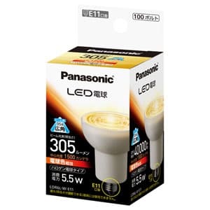 パナソニック LED電球 ハロゲン電球タイプ 5.5W 広角タイプ 電球色相当 E11口金 LDR6L-W-E11