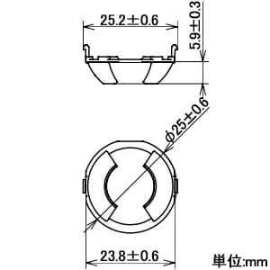 パナソニック かってにスイッチ 熱線センサ付自動スイッチ用検知エリアカットレンズフード 両側カット用 かってにスイッチ 熱線センサ付自動スイッチ用検知エリアカットレンズフード 両側カット用 WTK9006 画像2