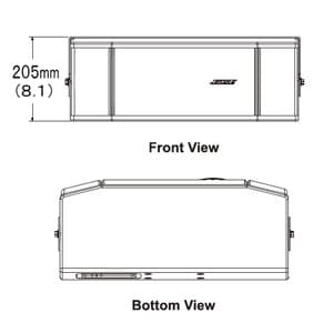 BOSE スピーカー 露出型 壁掛・天井吊兼用タイプ 300W Uブラケット付属 屋内専用 ホワイト スピーカー 露出型 壁掛・天井吊兼用タイプ 300W Uブラケット付属 屋内専用 ホワイト RMU206W 画像3