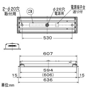 三菱 【受注生産品】 LEDライトユニット形ベースライト 《Myシリーズ》 20形 埋込型 下面開放タイプ150幅 一般タイプ 800lm 固定出力タイプ FL20形x1灯器具 相当 白色 【受注生産品】 LEDライトユニット形ベースライト 《Myシリーズ》 20形 埋込型 下面開放タイプ150幅 一般タイプ 800lm 固定出力タイプ FL20形x1灯器具 相当 白色 MY-B208231/WAHTN 画像2