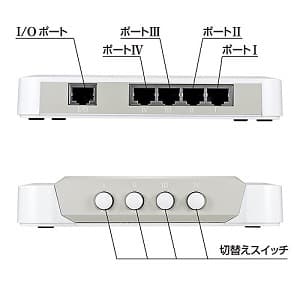 サンワサプライ LAN切替器 4回路 ストレート全結線・全回路切替 LAN切替器 4回路 ストレート全結線・全回路切替 SW-LAN41 画像2