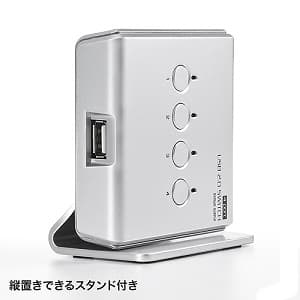 サンワサプライ USB2.0手動切替器 4回路 Win・Mac両対応 手動式切替タイプ USB2.0手動切替器 4回路 Win・Mac両対応 手動式切替タイプ SW-US24N 画像4