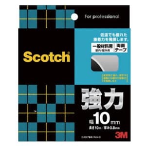 スリーエムジャパン 【生産完了品】《スコッチ》 強力両面テープ 一般材料用 10mm×10m グレー PKH-10