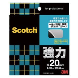 スリーエムジャパン 【生産完了品】《スコッチ》 強力両面テープ 一般材料用 20mm×10m グレー PKH-20