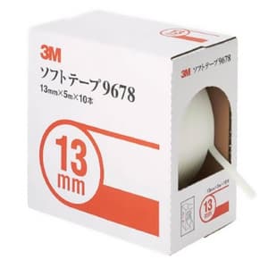 3M ソフトテープ 13mm×5m 白 10本入 ソフトテープ 13mm×5m 白 10本入 9678