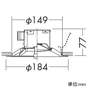 DAIKO LEDベースダウンライト COBタイプ 高気密SB形 非調光タイプ 昼白色 白熱灯60Wタイプ 防滴形 埋込穴φ150 ホワイト LEDベースダウンライト COBタイプ 高気密SB形 非調光タイプ 昼白色 白熱灯60Wタイプ 防滴形 埋込穴φ150 ホワイト DDL-5108WW 画像2