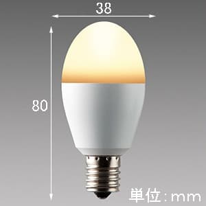 三菱 LED電球 《MILIE ミライエ》 全方向タイプ 小形電球形 40W形相当 全光束560lm 昼白色 E17口金 LED電球 《MILIE ミライエ》 全方向タイプ 小形電球形 40W形相当 全光束560lm 昼白色 E17口金 LDA5N-G-E17/40/S 画像2