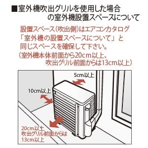 パナソニック 室外機吹出グリル 縦方向吹出し パナソニック・ナショナルエアコン専用 室外機吹出グリル 縦方向吹出し パナソニック・ナショナルエアコン専用 CZ-UF011-C 画像3