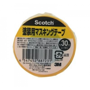 3M 《スコッチ》 マスキングテープ 塗装用 30mm×18m 黄 《スコッチ》 マスキングテープ 塗装用 30mm×18m 黄 M40J-30