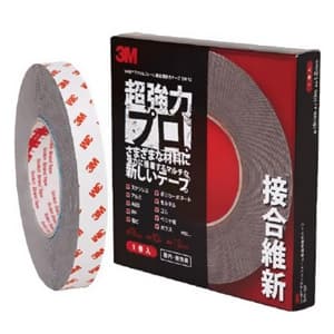 スリーエムジャパン 【生産完了品】VHB構造用接合テープ 《接合維新》 超強力タイプ プロ用 19mm×10m グレー BR1219*10