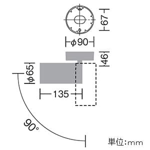 LEDスポットライト フランジタイプ LZ1C COBタイプ φ50 12Vダイクロハロゲン85W形60W相当 調光タイプ 配光角13° 3000K  電球色タイプ ブラック LZS-92543YB