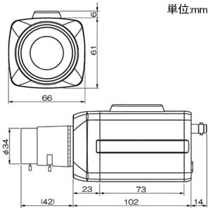 マザーツール フルハイビジョン高画質BOX型AHDカメラ 800万画質CMOSセンサー搭載 フルハイビジョン高画質BOX型AHDカメラ 800万画質CMOSセンサー搭載 MTC-B124AHD 画像2