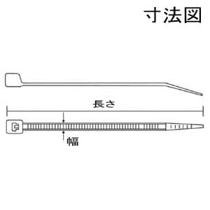 トラスコ中山 カラーケーブルタイ 標準タイプ 屋内用 幅3.6×150 最大結束φ36mm 青 100本入 カラーケーブルタイ 標準タイプ 屋内用 幅3.6×150 最大結束φ36mm 青 100本入 TRCVR-150B 画像3